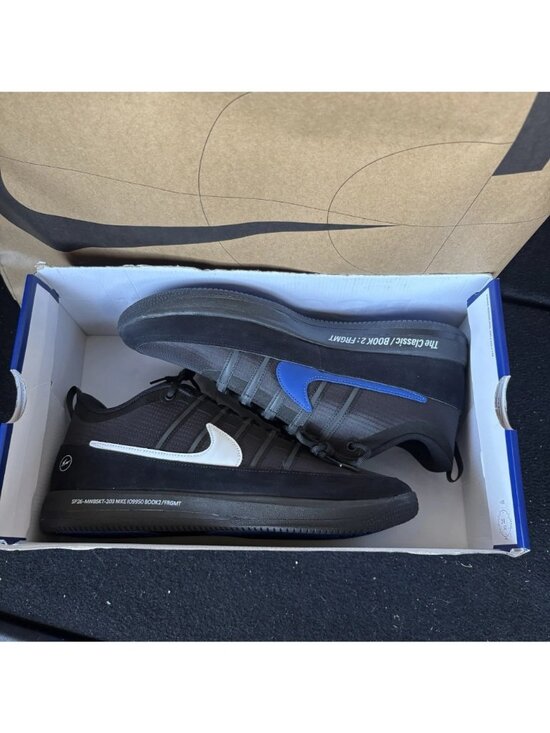 NEW Nike x Fragment Book 2 Black Royal Sport Blue Men Size 13.5 IO9950-900 main image 5